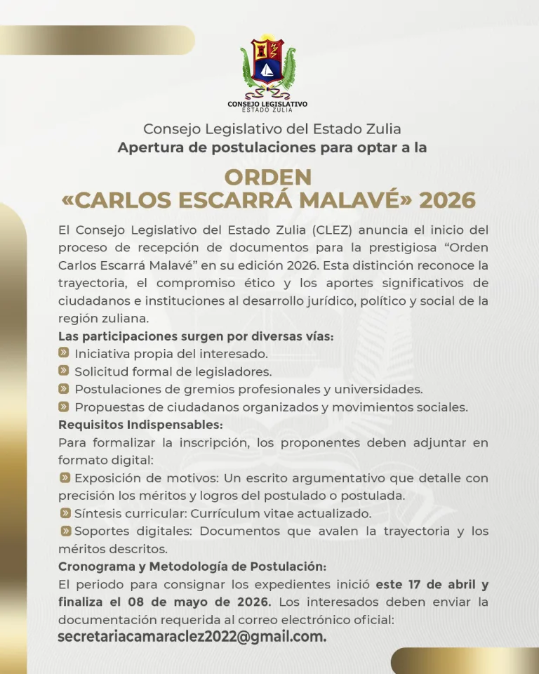 El proceso de postulación inició este 17 de abril y se extenderá hasta el 8 de mayo del presente año.